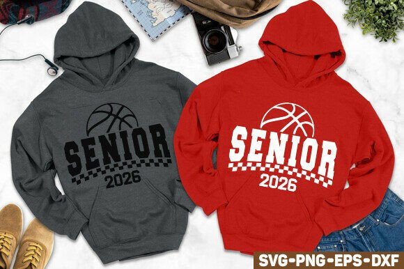 Download 2026 Basketball Senior SVG PNG, - Premium Bundle